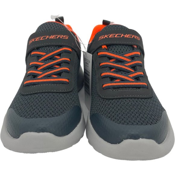 Skechers Boy's's Grey & Orange Running Shoes / Size 1 - Picture 2 of 6